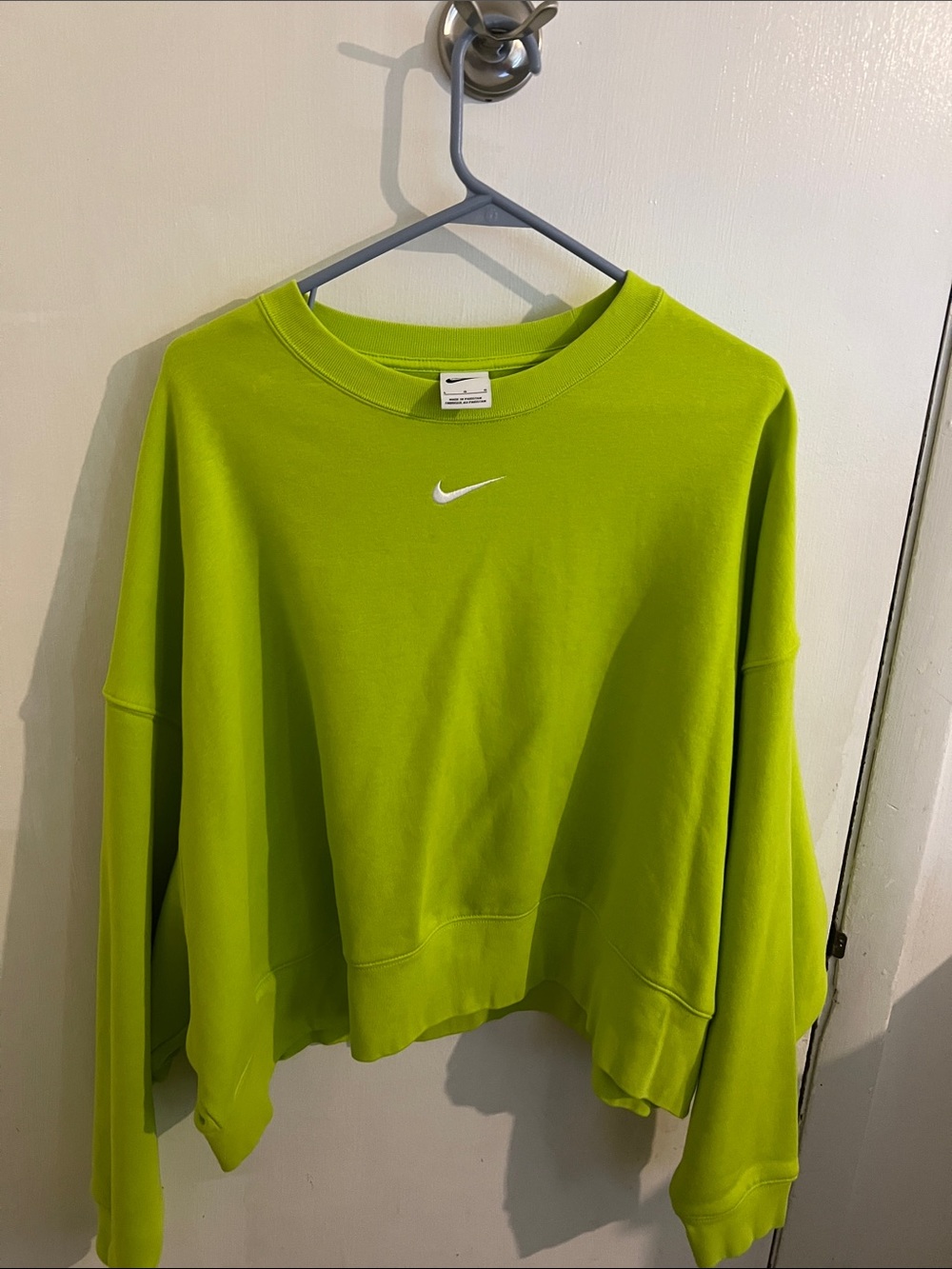 Nike Women's Neon Lime Crew Sweatshirt